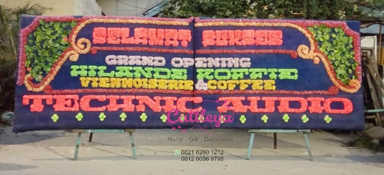 papan bunga Medan selamat dan sukses