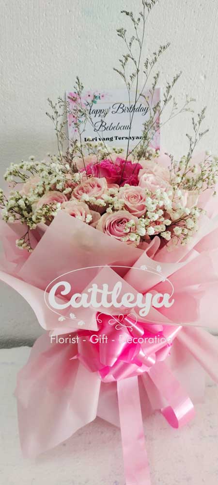 buket bunga ulang tahun