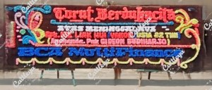 papan bunga turut berdukacita Medan